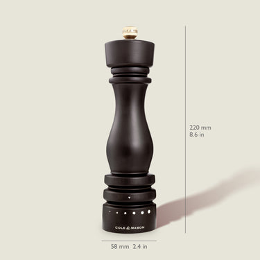Cole & Mason London Chocolate Wood Grind Select Salt & Pepper Mills